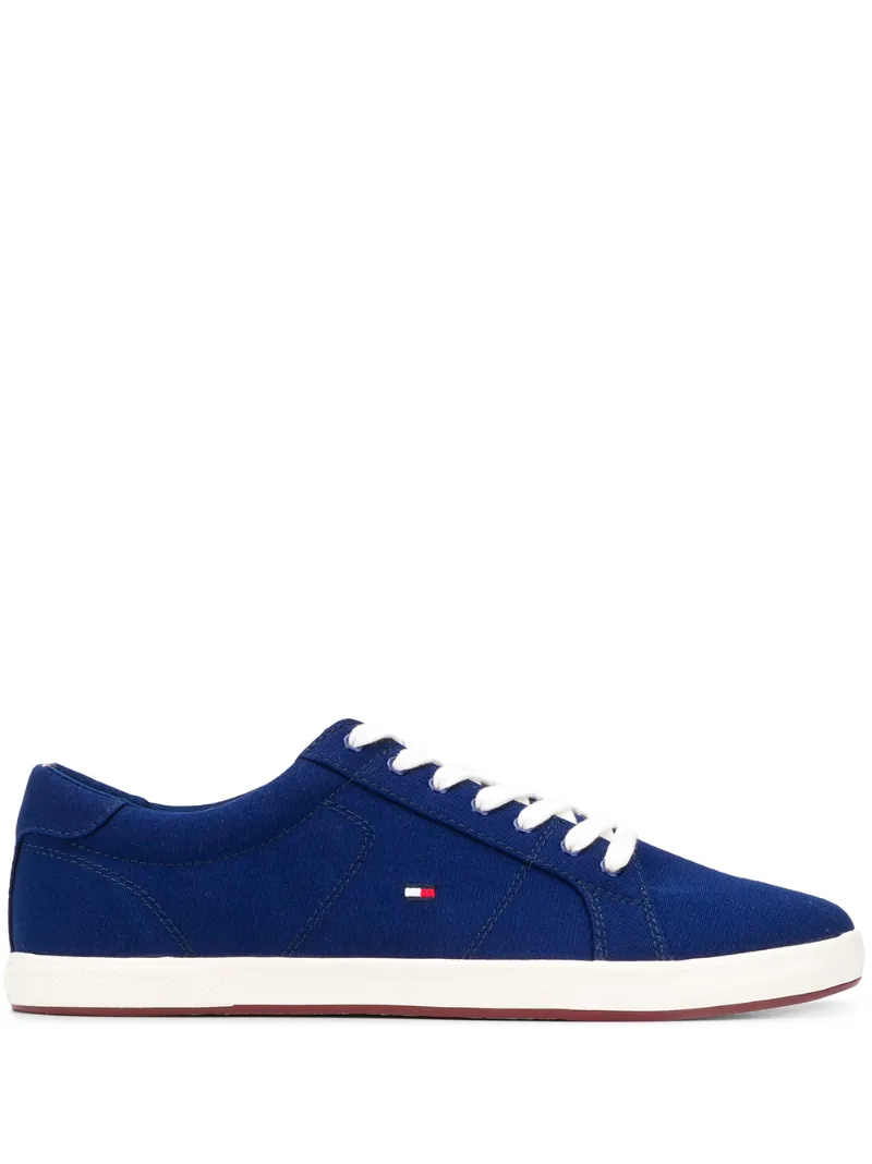 Tommy Hilfiger – embroidered logo plimsolls – men – Polyester/Rubber – 41, 42, 43, 44, 45, 46 – Blue