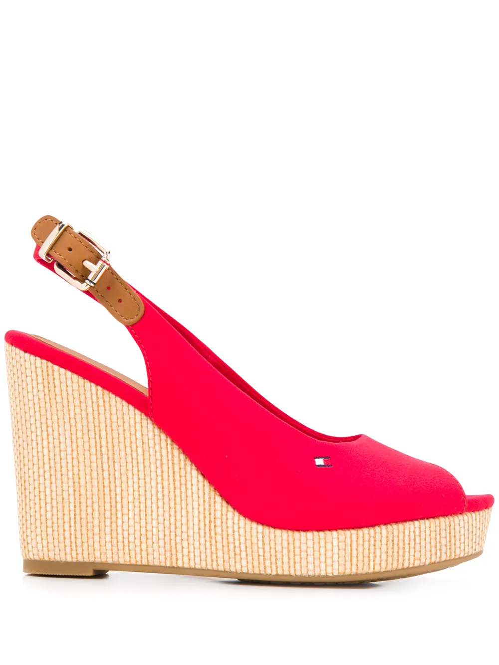 tommy hilfiger red wedges