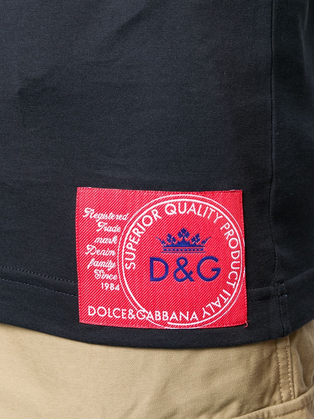 Dolce & Gabbana Logo Patch T-shirt - Farfetch