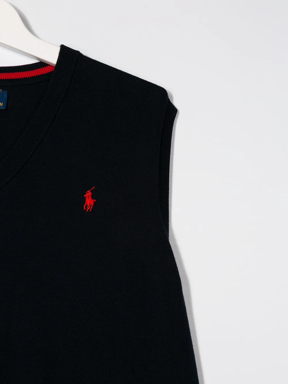 фото Ralph lauren kids трикотажный топ с v-образным вырезом