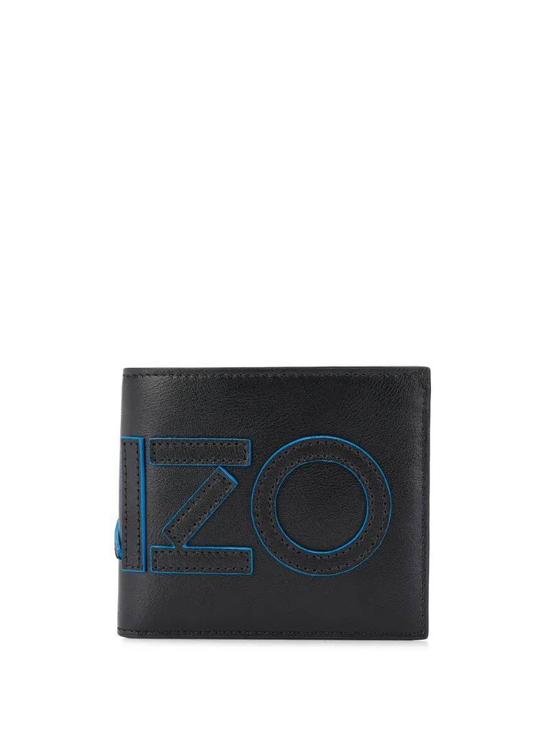 KENZO LOGO-APPLIQUÉ BI-FOLD WALLET