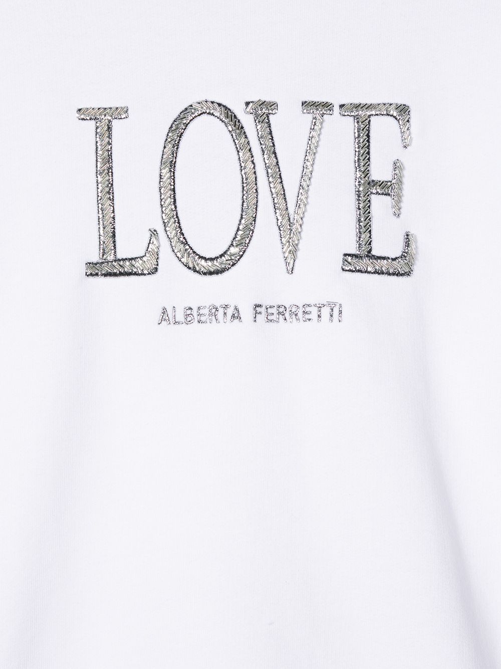 фото Alberta ferretti kids толстовка с вышивкой