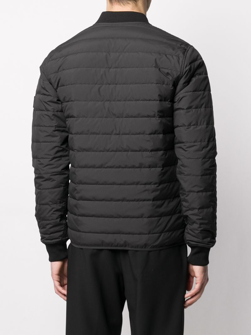 Shop Kenzo Quilted Bomber Jacket In Black