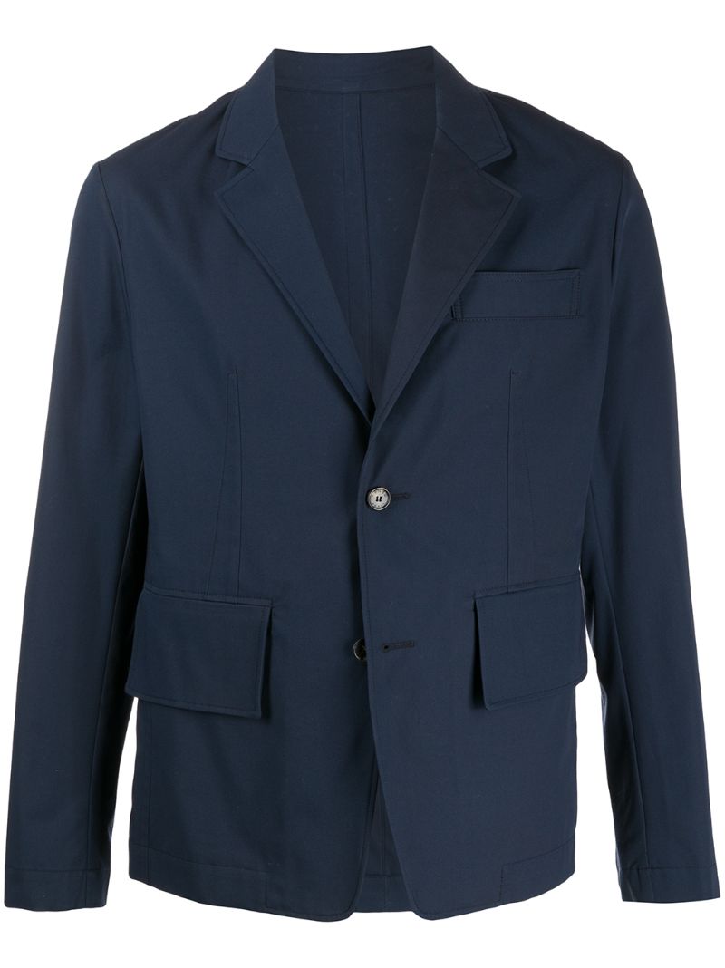 Shop Kenzo Single Breasted Casual Blazer In Blue