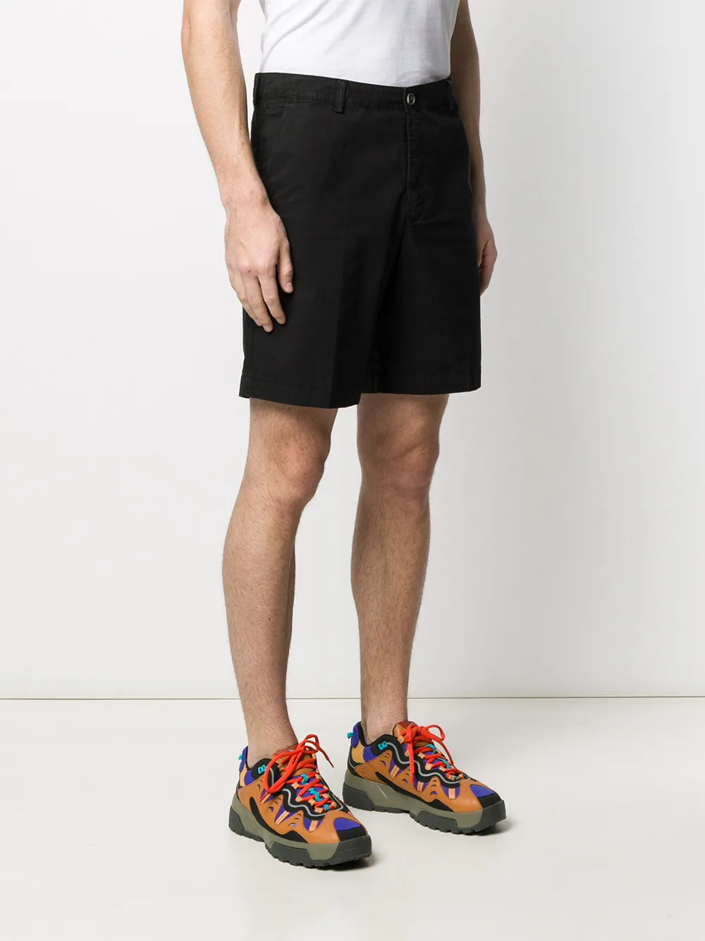 Kenzo Halbhohe Chino Shorts   Schwarz 