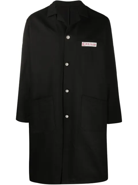 Raf Simons 싱글 브레스티드 코트 | 전 세계 럭셔리 브랜드를... 쉽고 빠른 배송, 간편한 무료 반품 Raf Simons 싱글 브레스티드 코트 - Farfetch