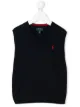 الصورة 1 من Ralph Lauren Kids صديري مطرز بشعار الماركة