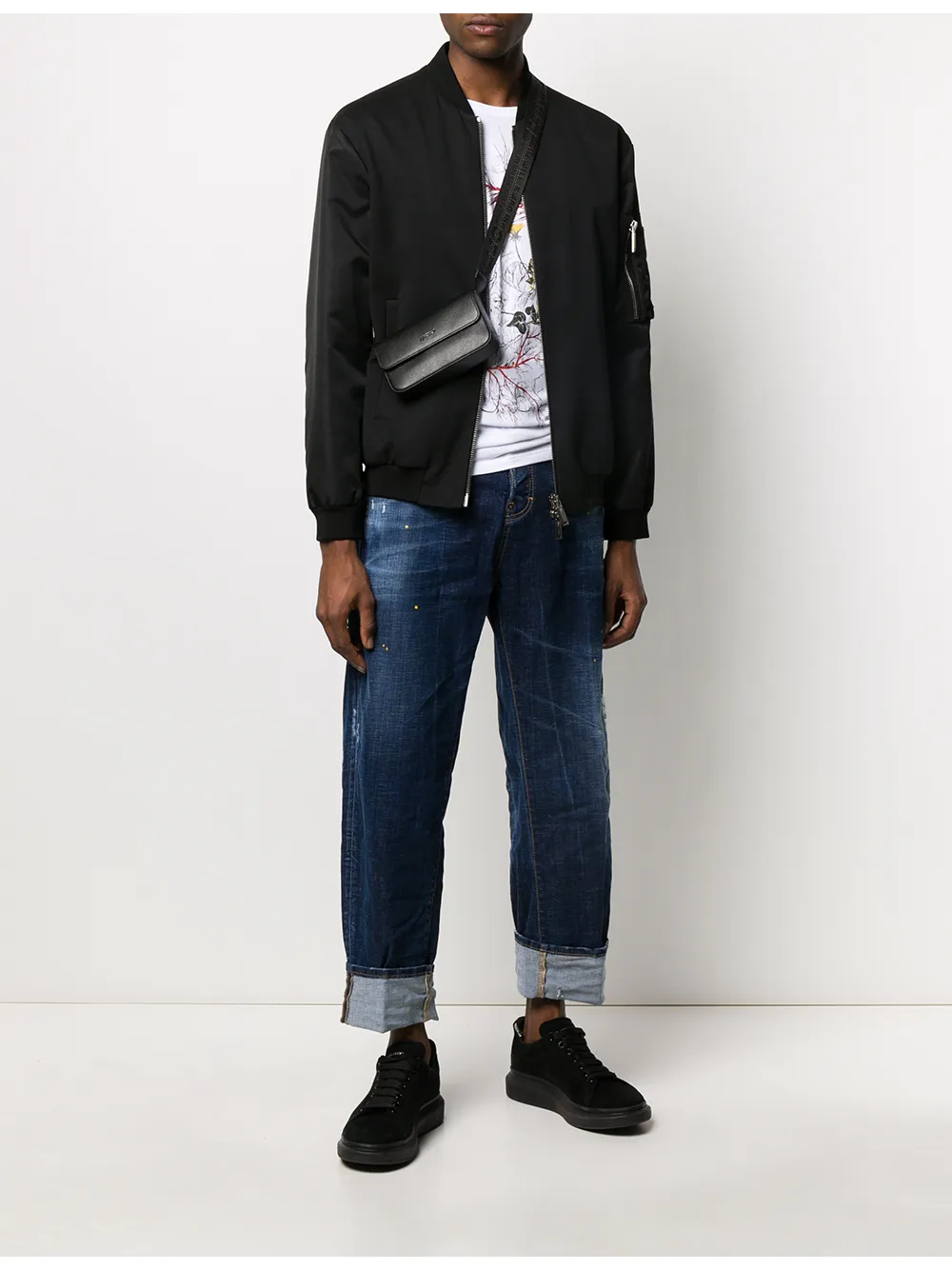 фото Dsquared2 джинсы с эффектом потертости