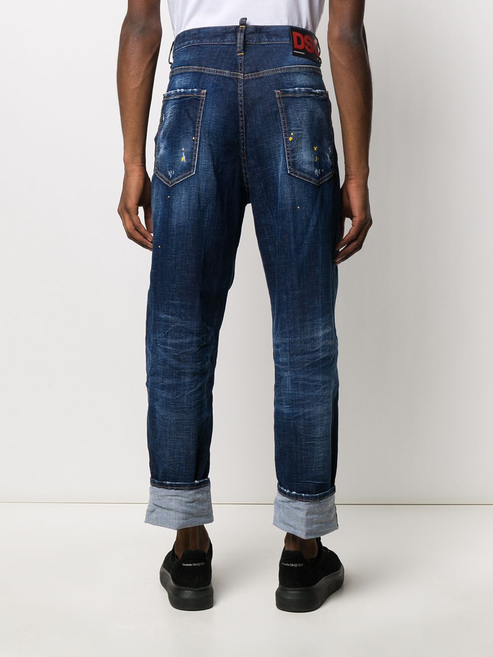 фото Dsquared2 джинсы с эффектом потертости