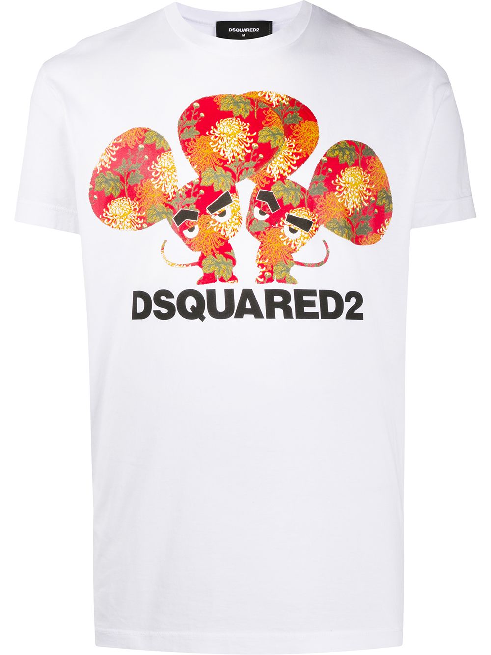 Dsquared2 Dyed Mice Tee In White