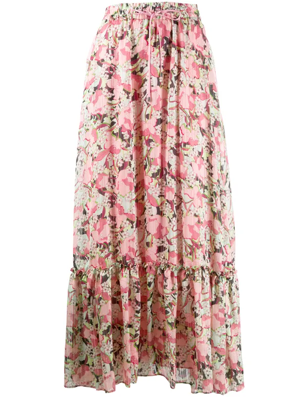 floral print maxi skirt