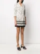 Elisabetta Franchi chain-print wrap dress