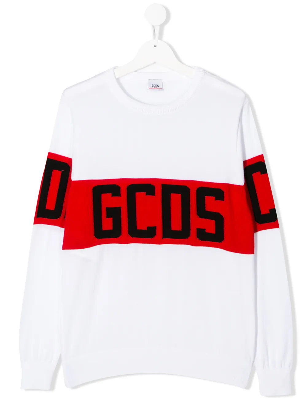 Gcds Teen Band Logo Jumper In White