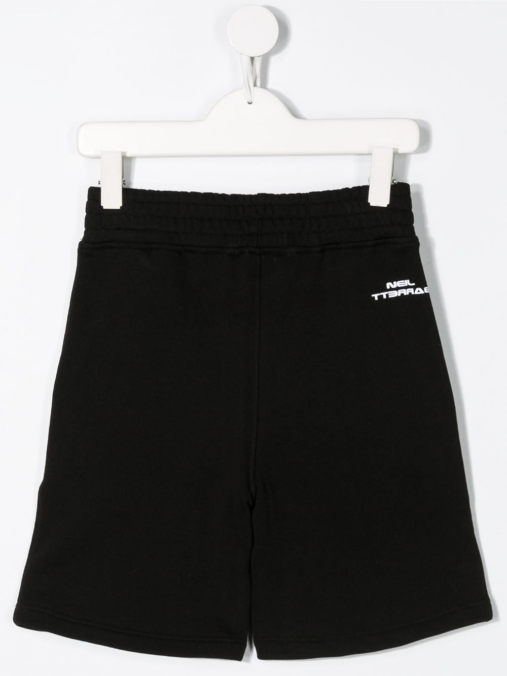 фото Neil barrett kids firebolt print elasticated waist shorts