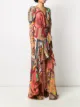 Etro プリント ラッフル ドレス