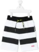الصورة 1 من Msgm Kids شورت مخطط بشعار الماركة