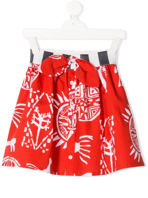 Stella Jean Kids تنورة بطبعة تجريدية