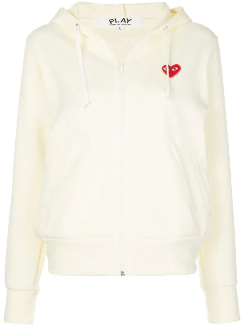 Comme Des Garçons Play heart-patch zip-up hoodie