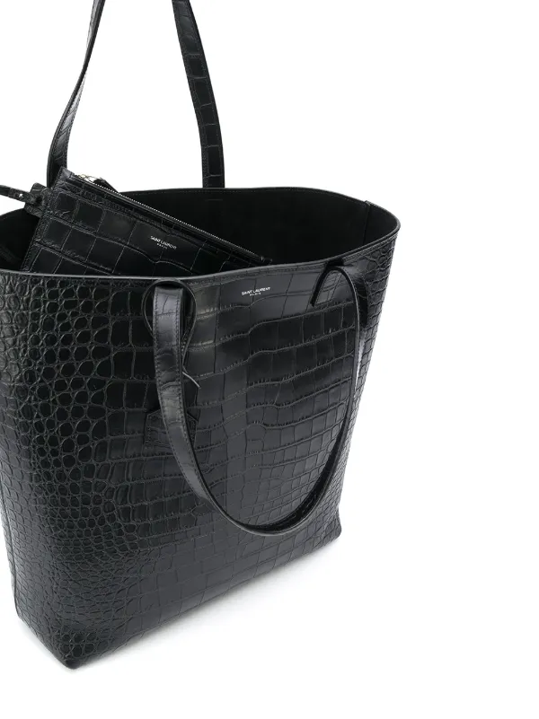 saint laurent croc tote