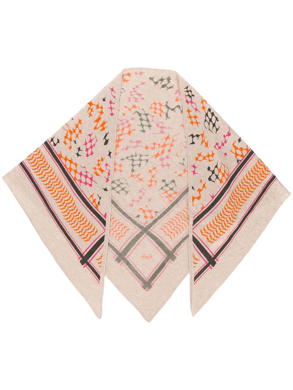 Lala Berlin Kufiya Medium Scarf In Neutrals