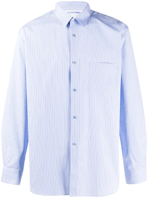comme des garcons shirt blue