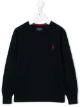 الصورة 1 من Ralph Lauren Kids كنزة بتطريز شعار الماركة
