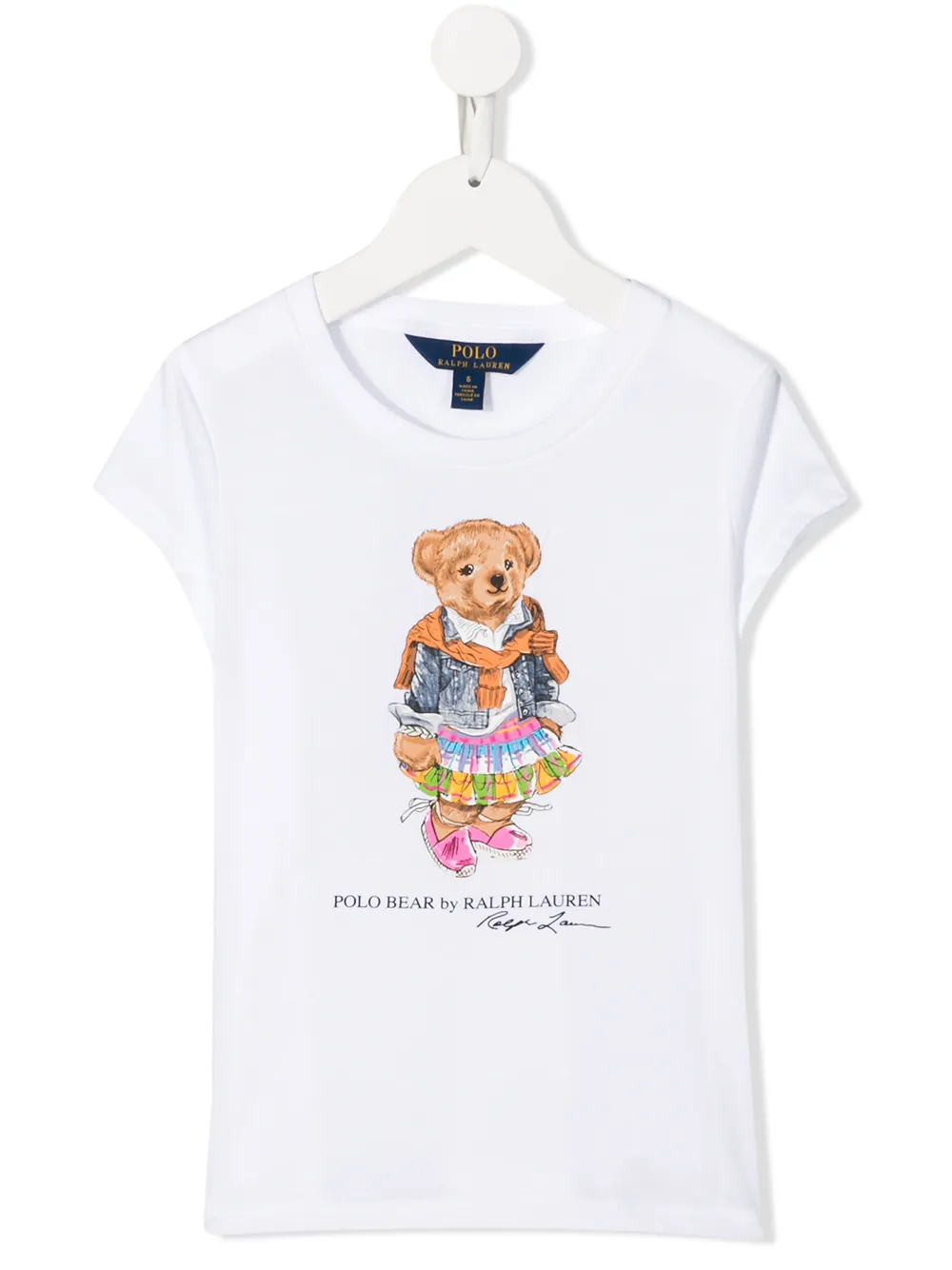 POLO RALPH LAUREN KIDS マドラス グラフィック Tシャツ - ホワイト POLO RALPH LAUREN KIDS マドラス グラフィック Tシャツ - ホワイト