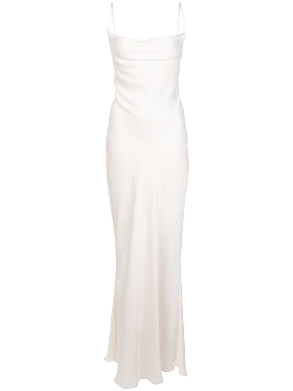 white maxi cami dress