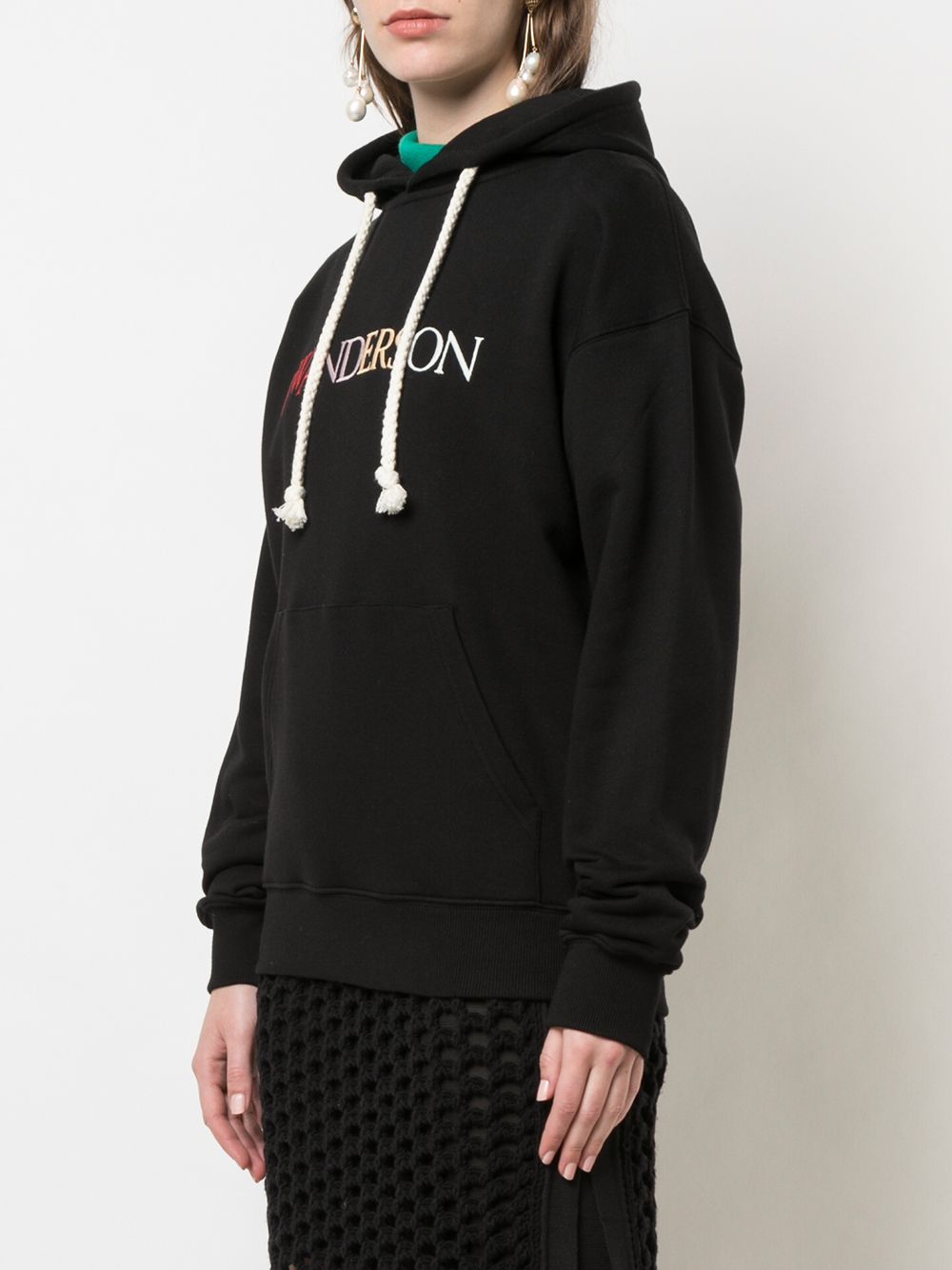 фото Jw anderson embroidered logo hoodie