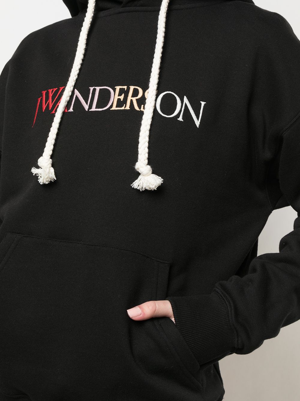 фото Jw anderson embroidered logo hoodie