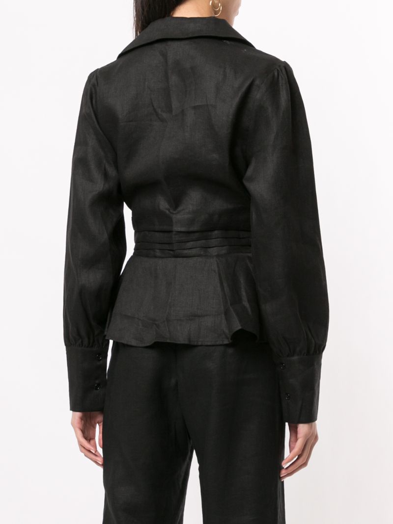 Shop Sir Emile Wrap Shirt In Black