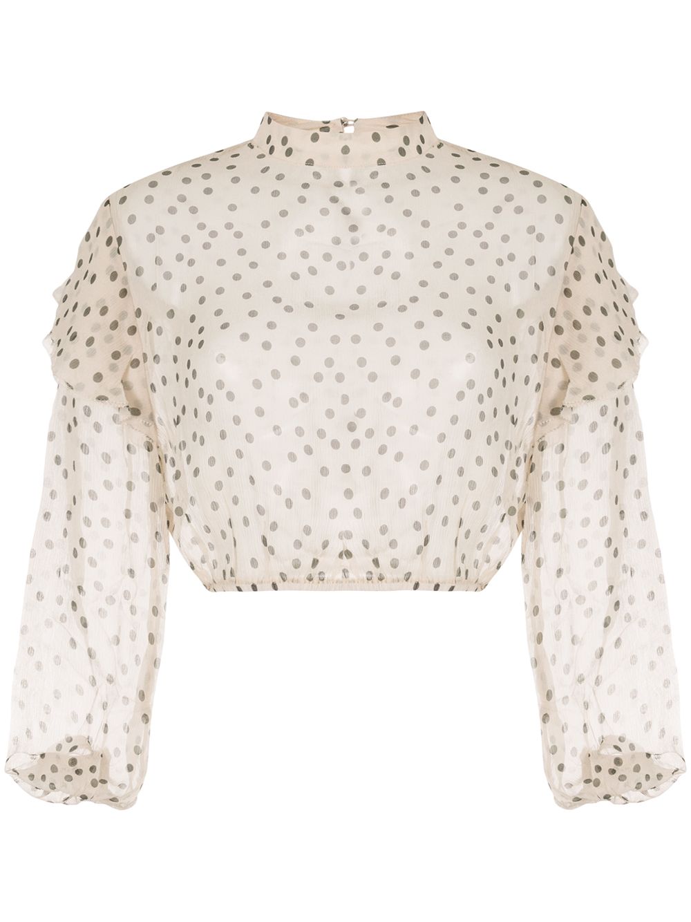 фото Sir. isabella polka dot ruffle blouse