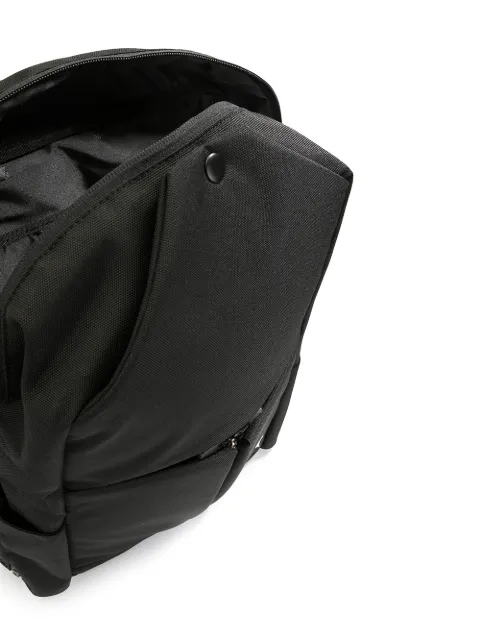 backpack with triangle logo