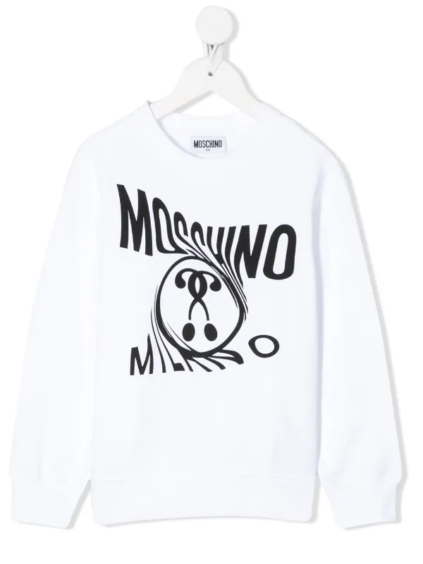 moschino shoulder logo sweatshirt