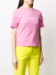 MSGM تيشيرت بأكمام قصيرة وطبعة