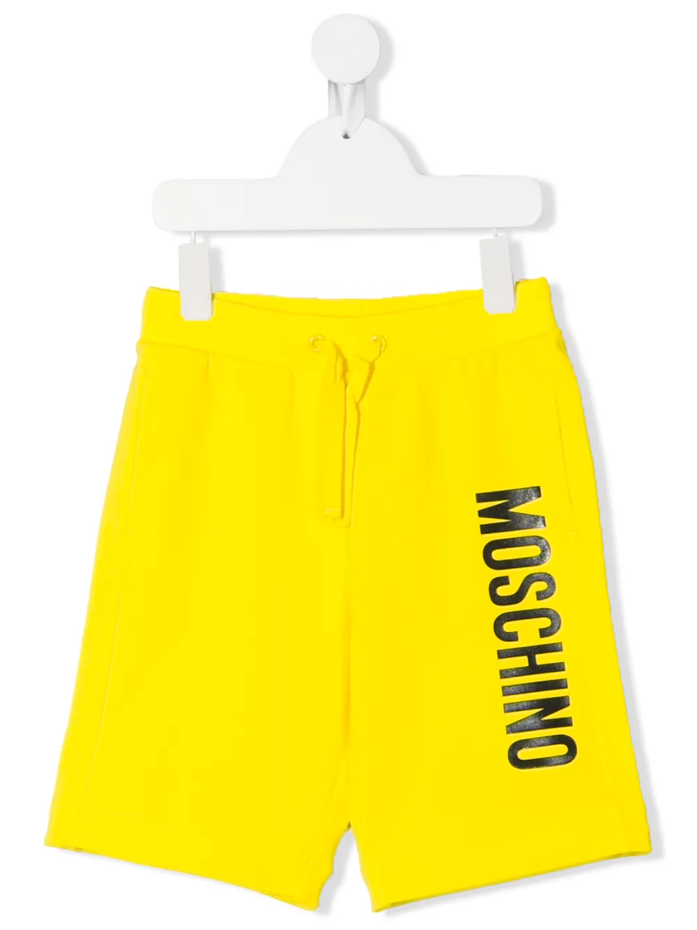 MOSCHINO LOGO-PRINT TRACK PANTS SHORTS