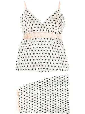 Pinko بدلة بتصميم شورت منقطة