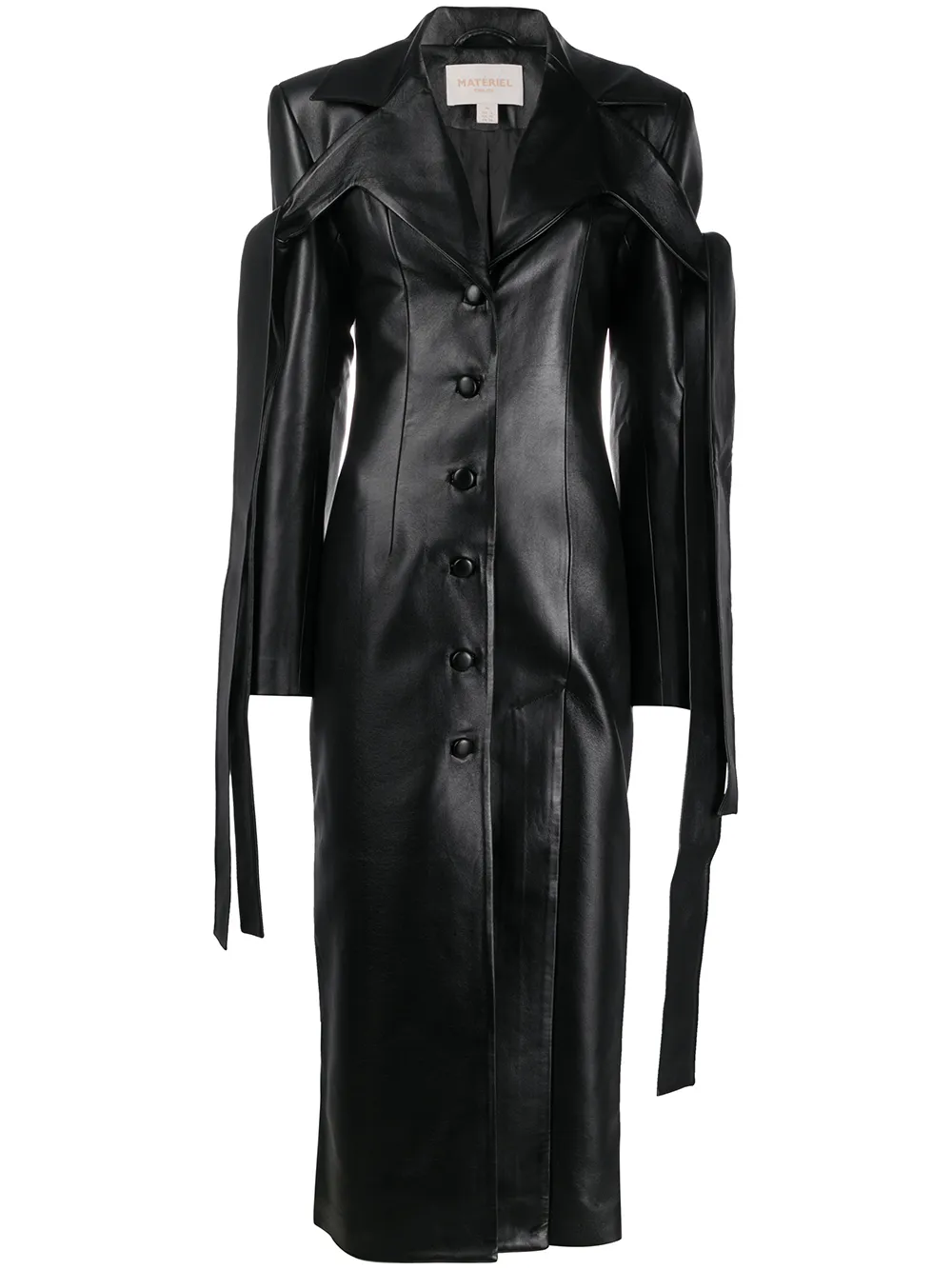 Fake leather trench coat clearance
