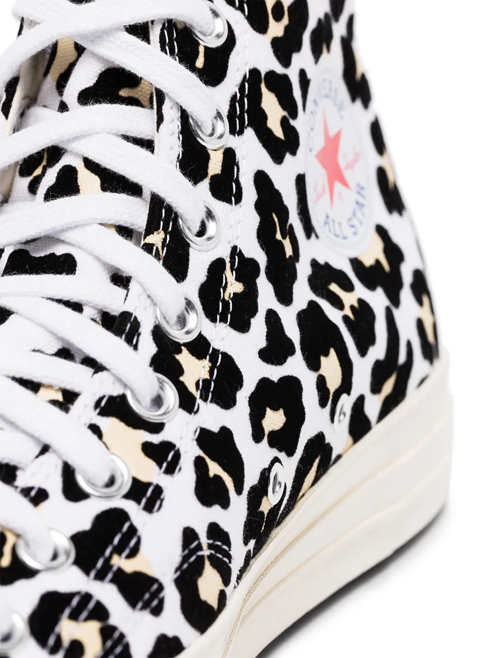 converse chuck 70 hi flocked leopard print