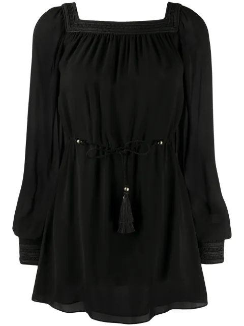 Saint Laurent square neck mini dress