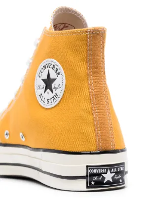 yellow high cut converse