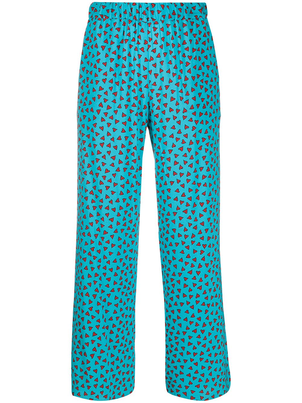 P.a.r.o.s.h Loose-fit Heart Trousers In Blue