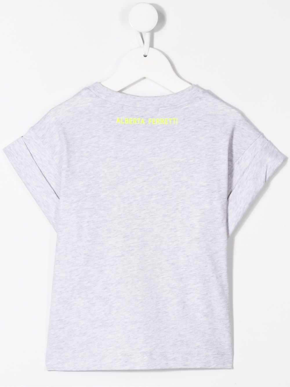 фото Alberta ferretti kids short sleeve slogan print t-shirt