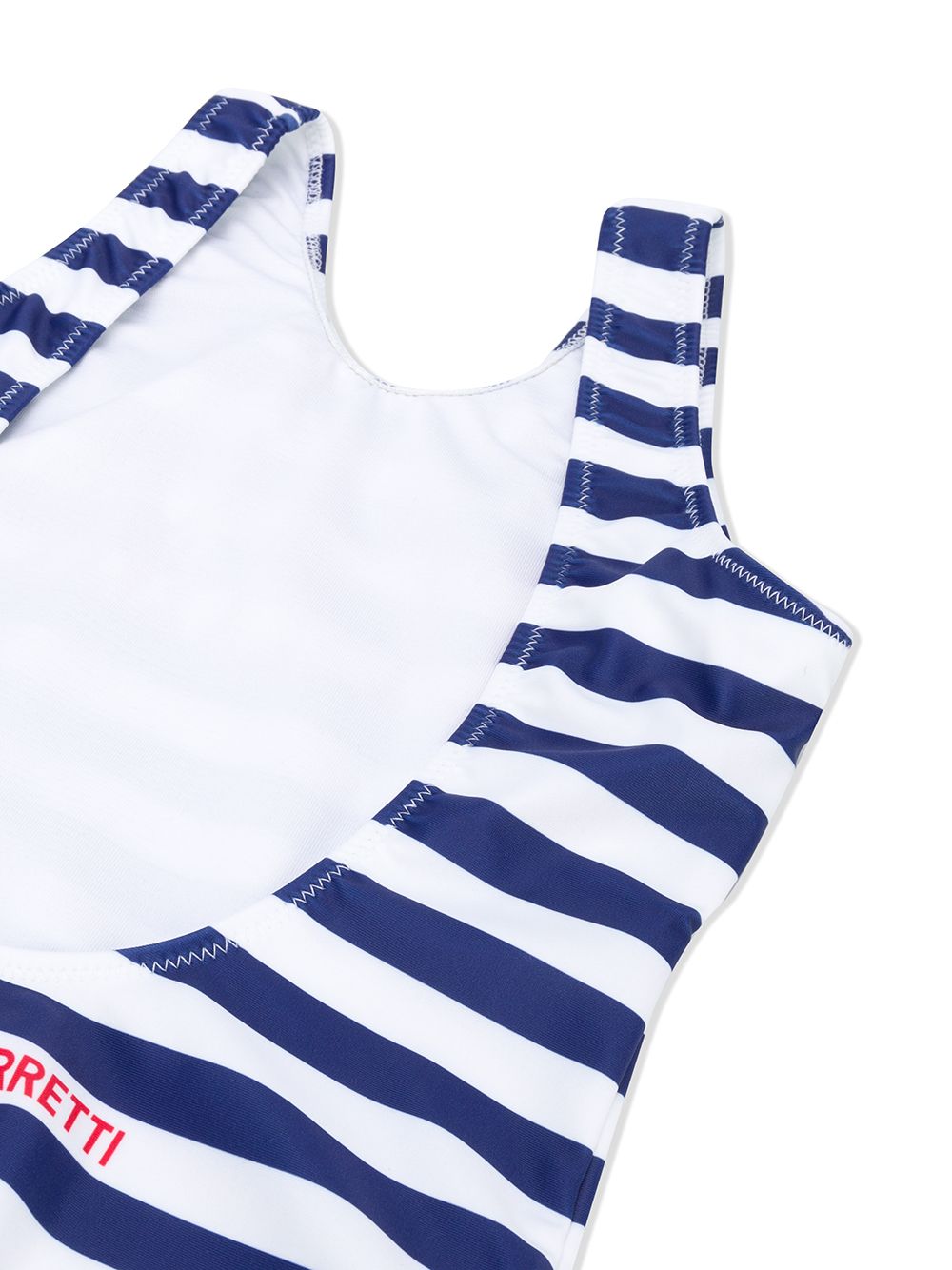 фото Alberta ferretti kids ti amo striped pattern swimsuit