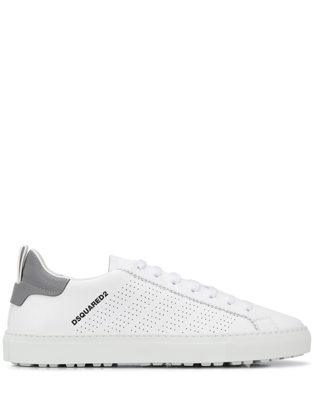 DSQUARED2 PERFORATED LOW-TOP TRAINERS