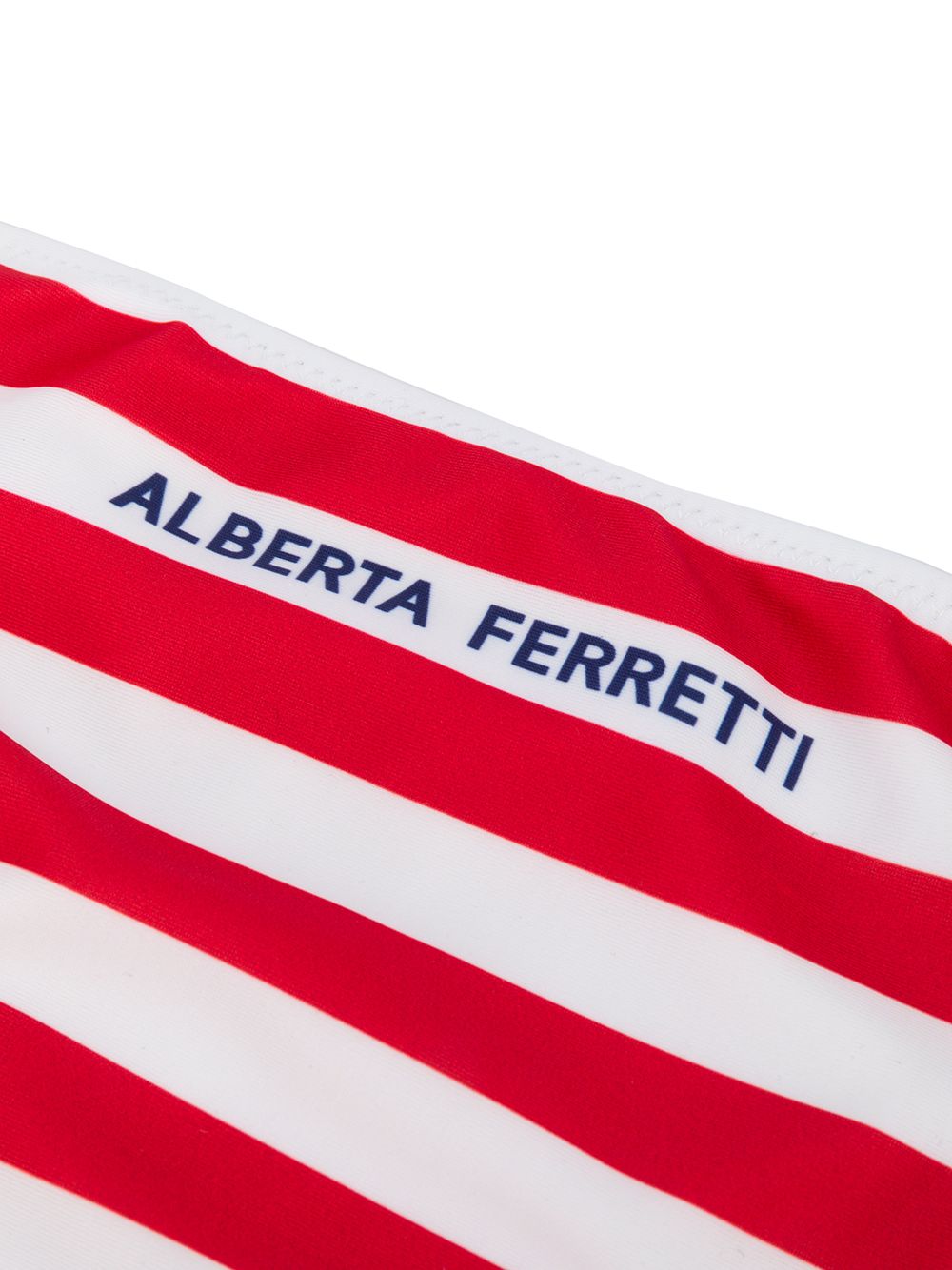 фото Alberta ferretti kids striped slogan bikini