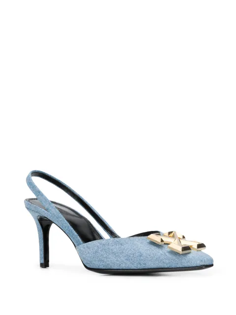 off white slingbacks