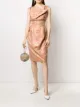 Image 2 of Vivienne Westwood Pre-Owned jacquard draped dress