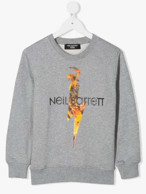 Neil Barrett Kids Flaming Bolt sweatshirt