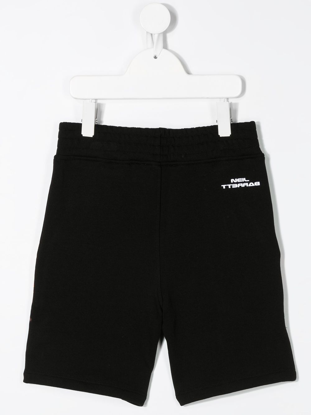 фото Neil barrett kids fire print track shorts